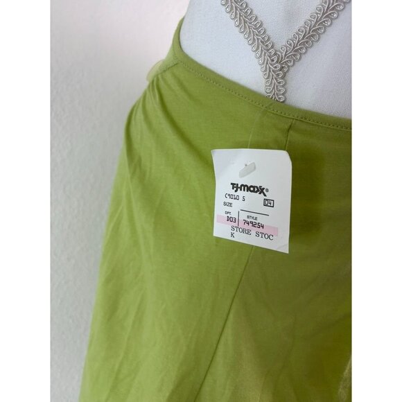Vintage DKNY women's medium green sequin Y2K 90's cami tank top deadstock NWT - Picture 5 of 6